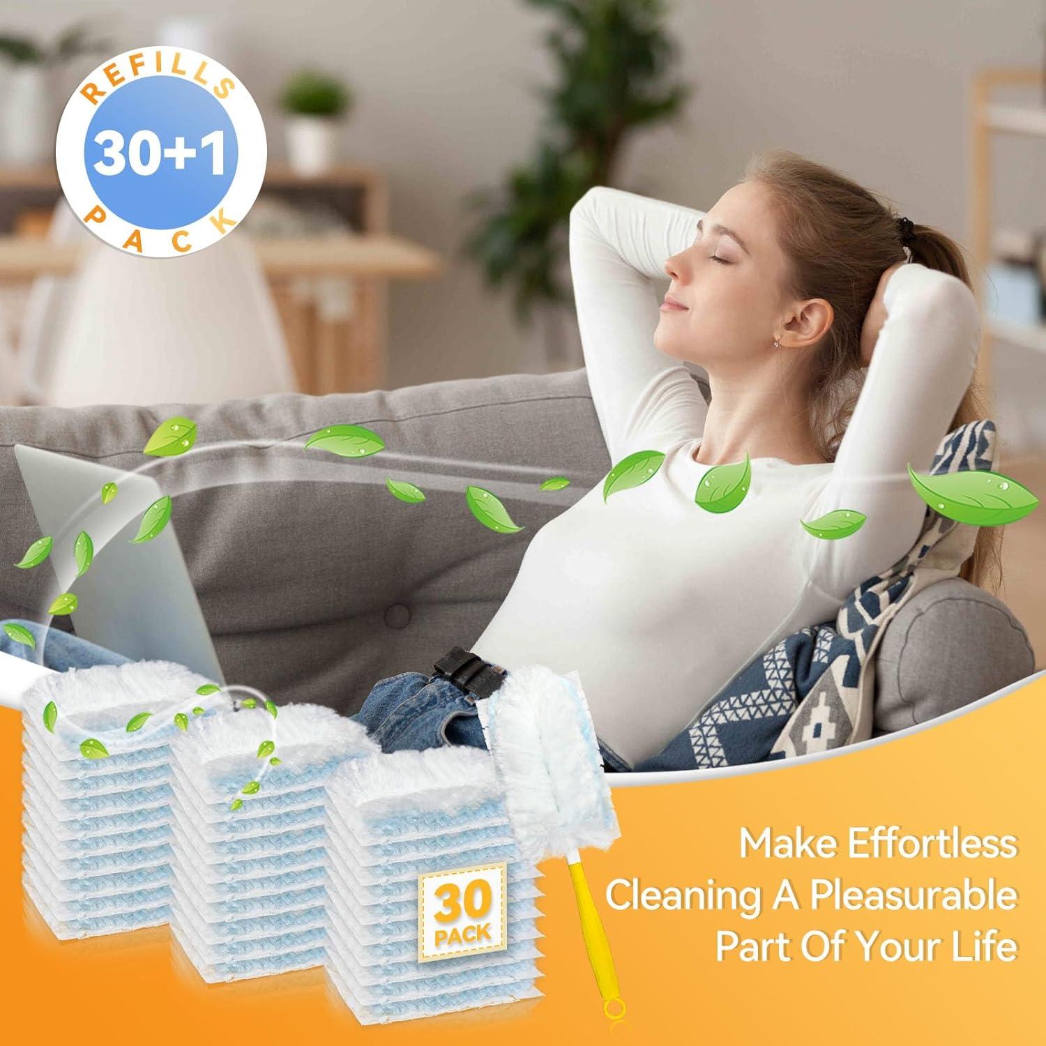 Recargas de Plumero Hoscabss 30 Unidades con Mango Flexible