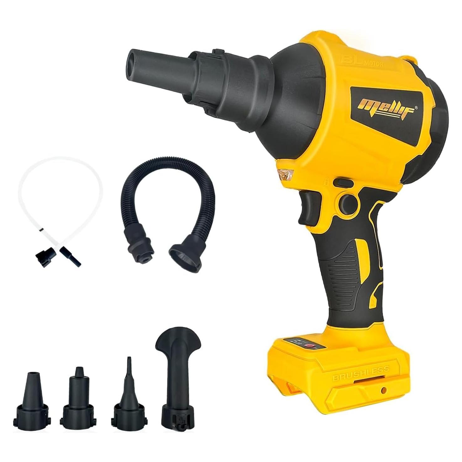 Soplador de Aire Inalámbrico Mellif 20V MAX 50,000 RPM Luz LED