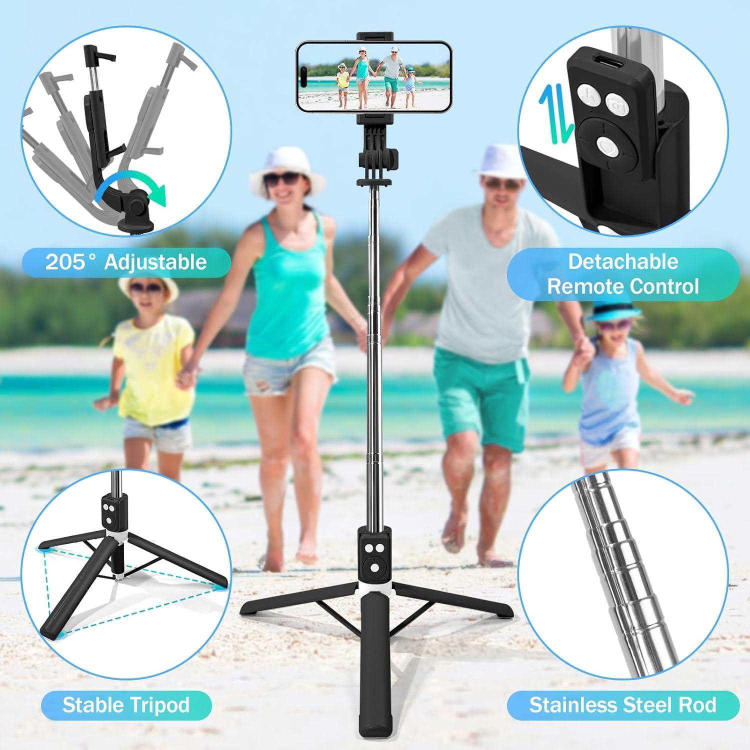 Trípode Selfie Bluetooth Mouzakon B11-24S Extensible 109 cm