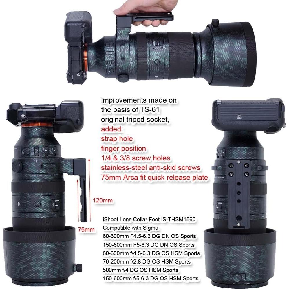Pie de Reemplazo iShoot para Lentes Sigma 150-600mm y 60-600mm