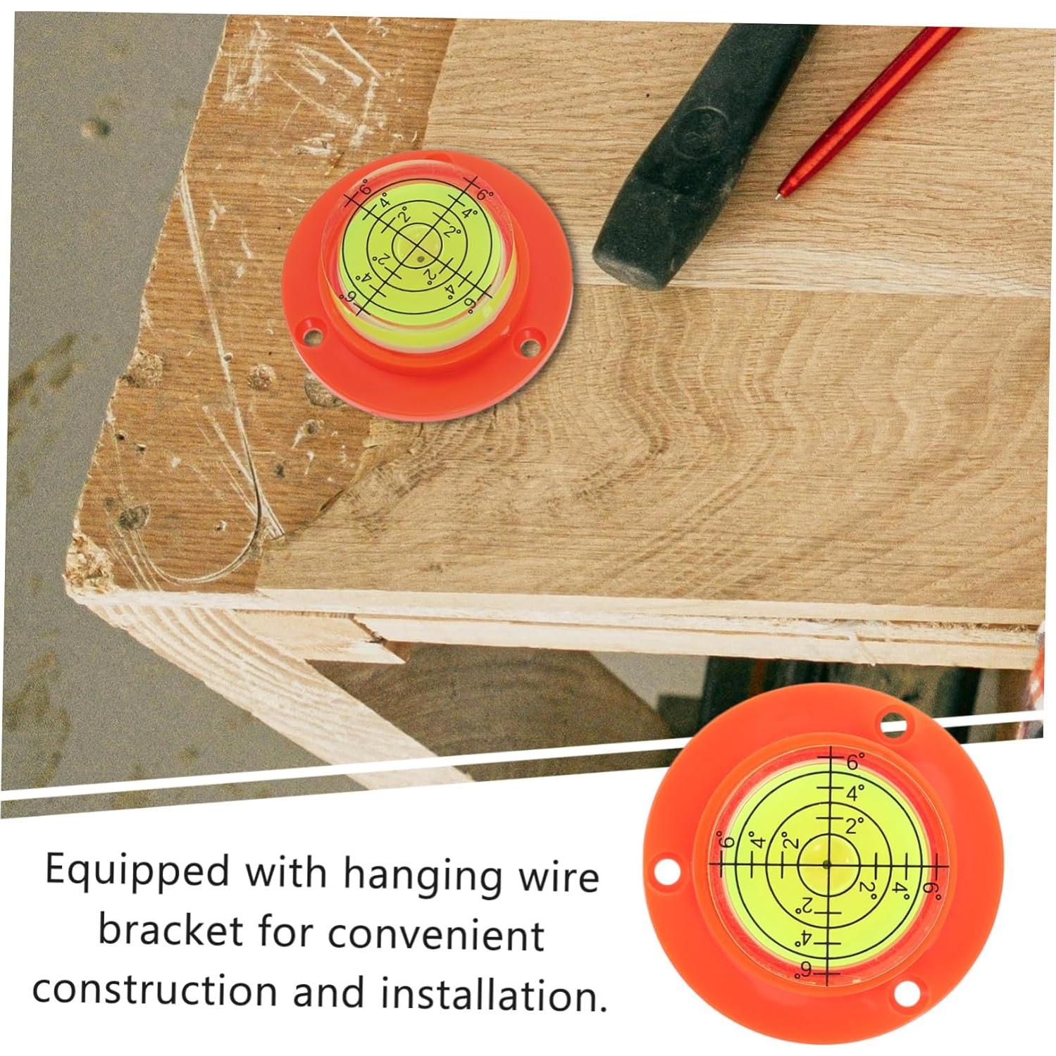Nivel de Burbuja Circular Mini SEWACC 4.5cm Naranja Preciso