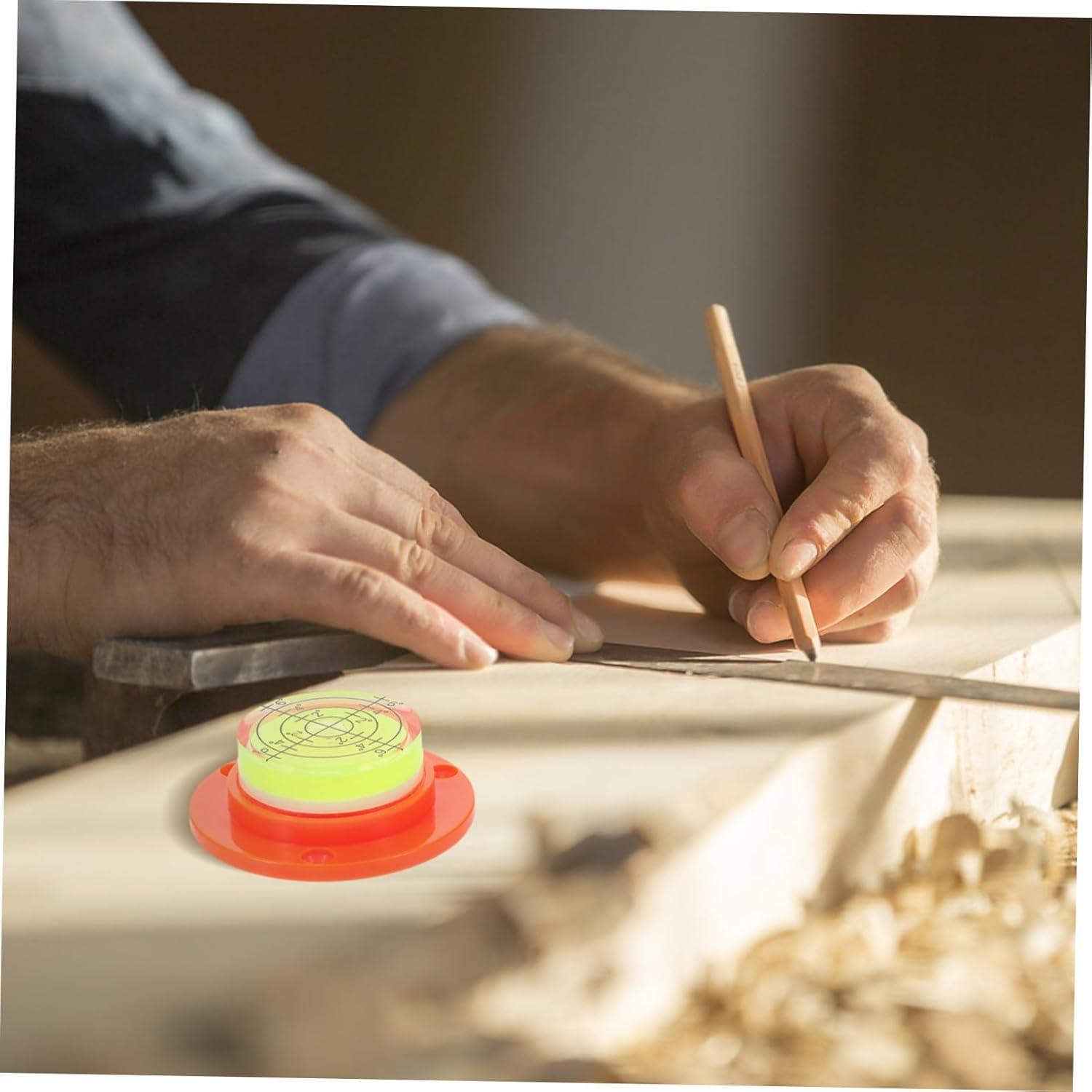 Nivel de Burbuja Circular Mini SEWACC 4.5cm Naranja Preciso