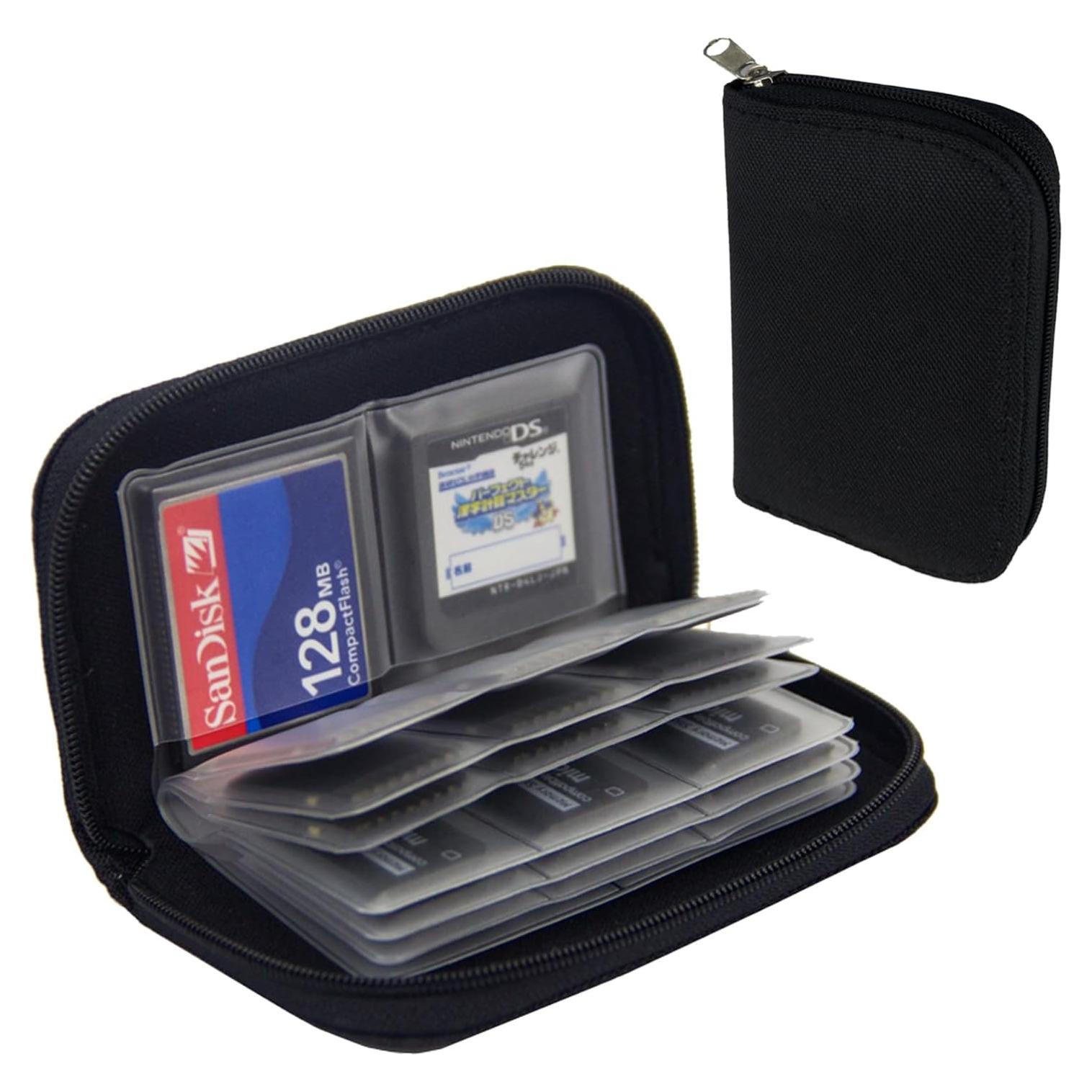 Funda para Tarjetas SD y Micro SD 22 Compartimentos - 2 Paquetes