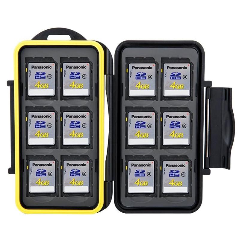Estuche Resistente al Agua JJC MC-SD12 para 12 Tarjetas SD