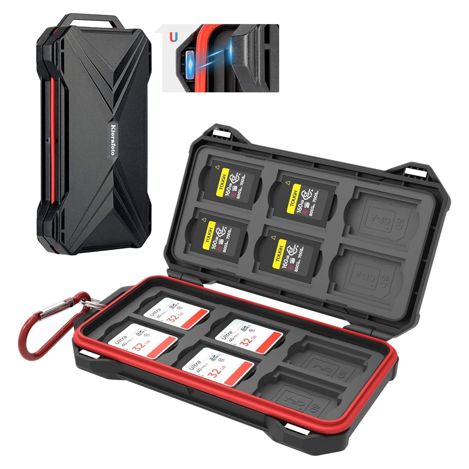 Estuche Protector Kiorafoto para 12 SD y 12 CFexpress Tipo A