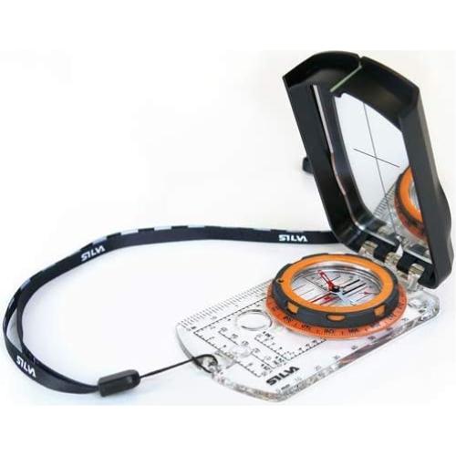 Compás Silva Ranger 2.0 Quad Negro con Cordón y Tarjeta de Pendiente