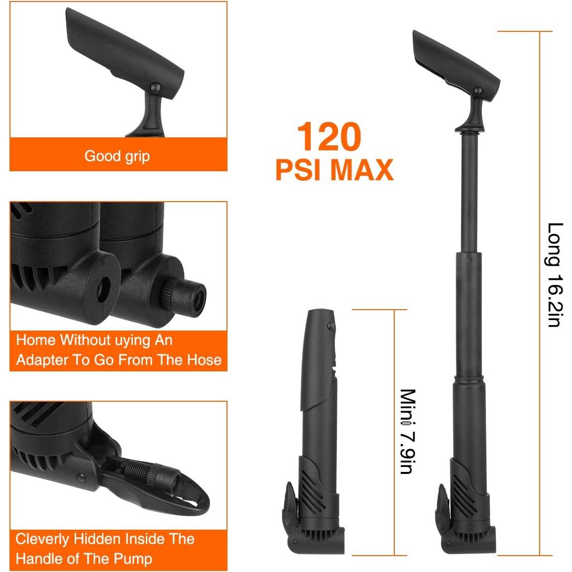 Kit de Reparación de Bicicleta XCH Robots con Bomba y Parches