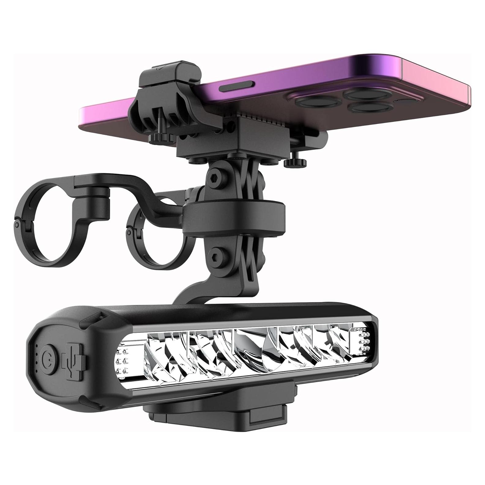 Luz de Bicicleta AKALATE M259 2600 Lúmenes Recargable USB C