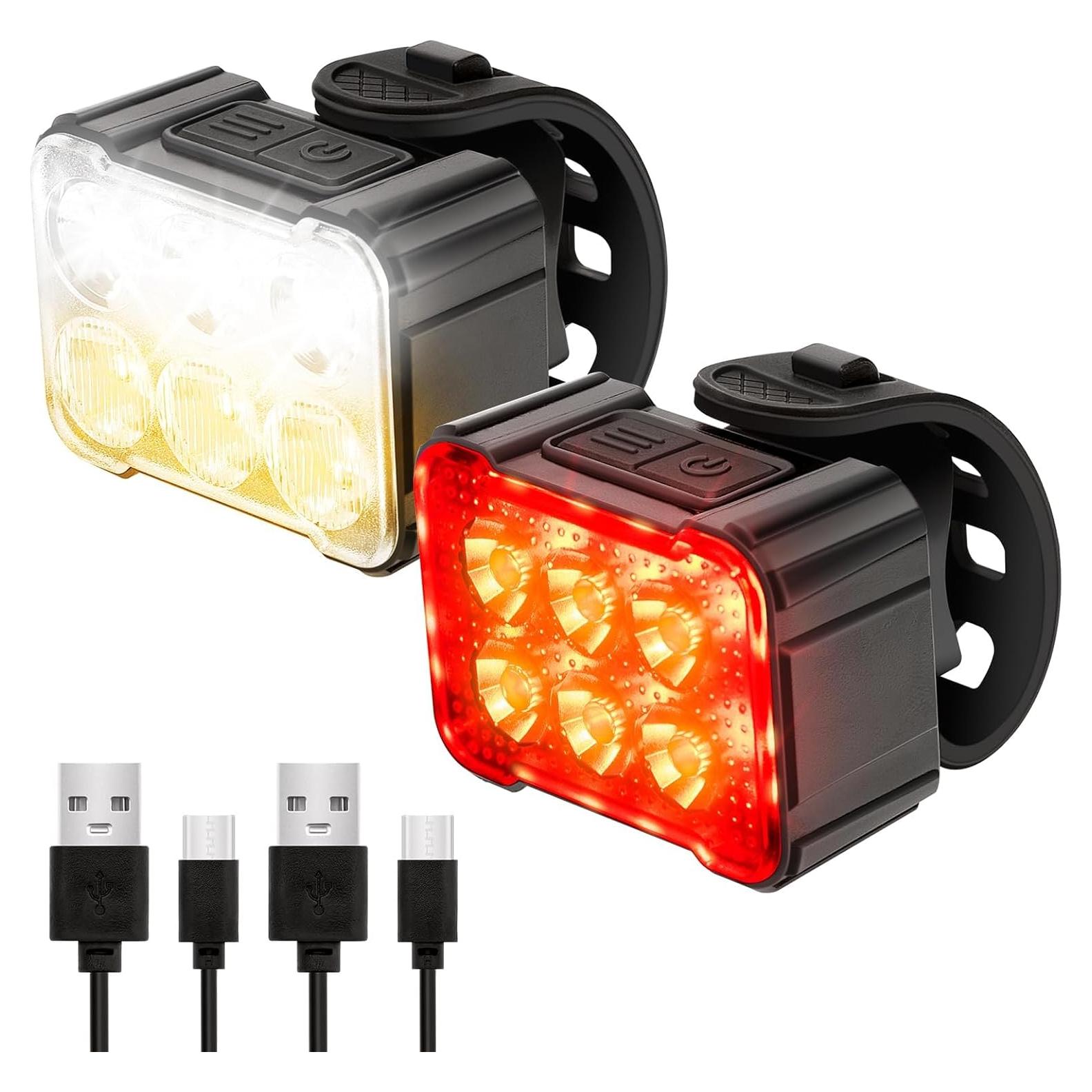 Juego de Luces de Bicicleta Ofiswadi Zixingchedeng2 Recargables