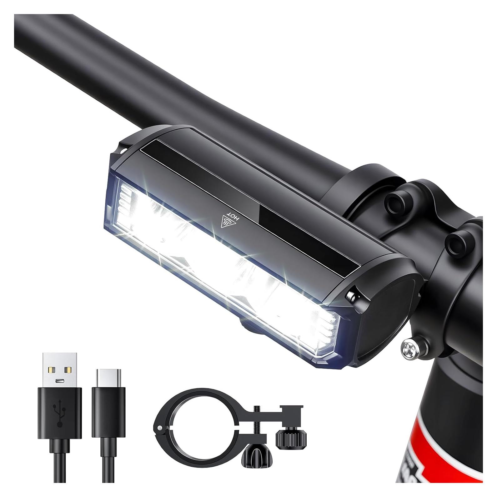 Luz Frontal de Bicicleta POWVINE EOS630 2000 Lúmenes Recargable
