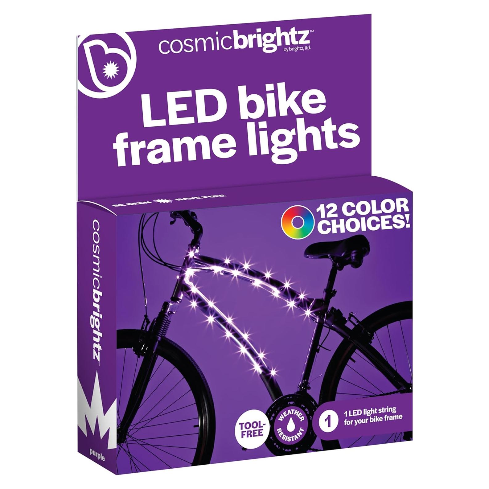 Luz LED para Bicicleta Brightz CosmicBrightz 1.98m Color Púrpura