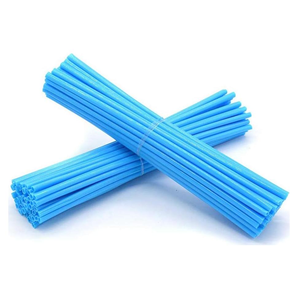 Cubiertas de Radios de Bicicleta YUANQIAN 72 Pcs Azul Claro