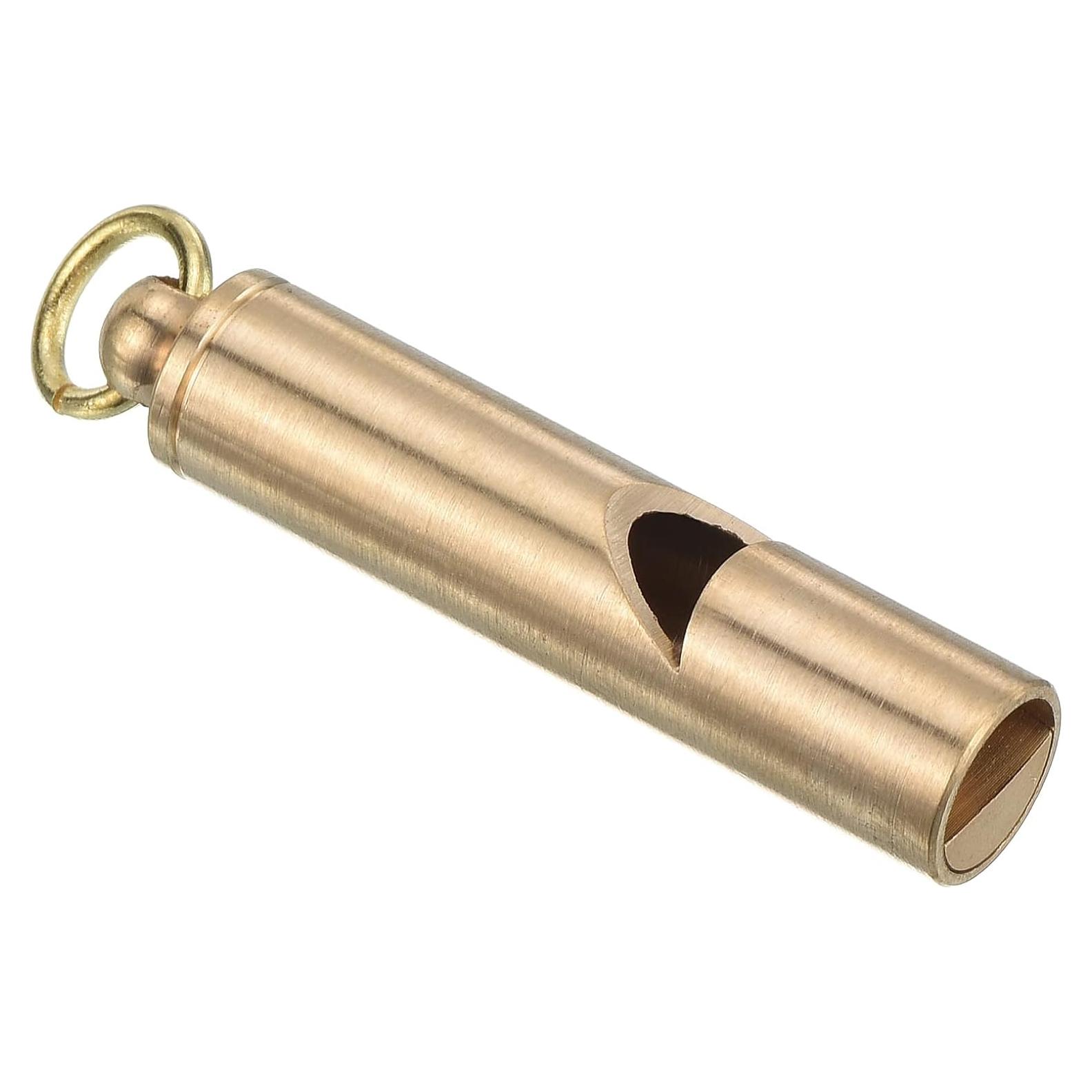 Silbato de Emergencia PATIKIL de Latón, 4.2 cm, Super Ruidoso