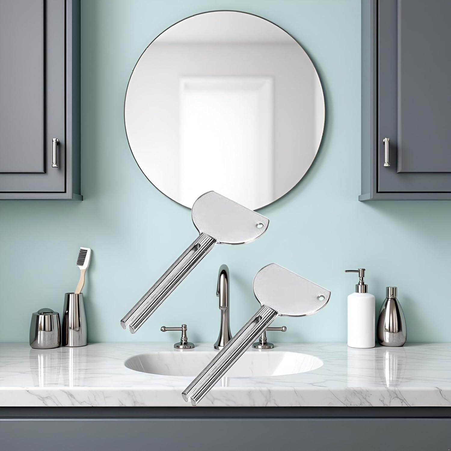 Juego de 2 Llaves de Acero Inoxidable para Exprimir Tubos