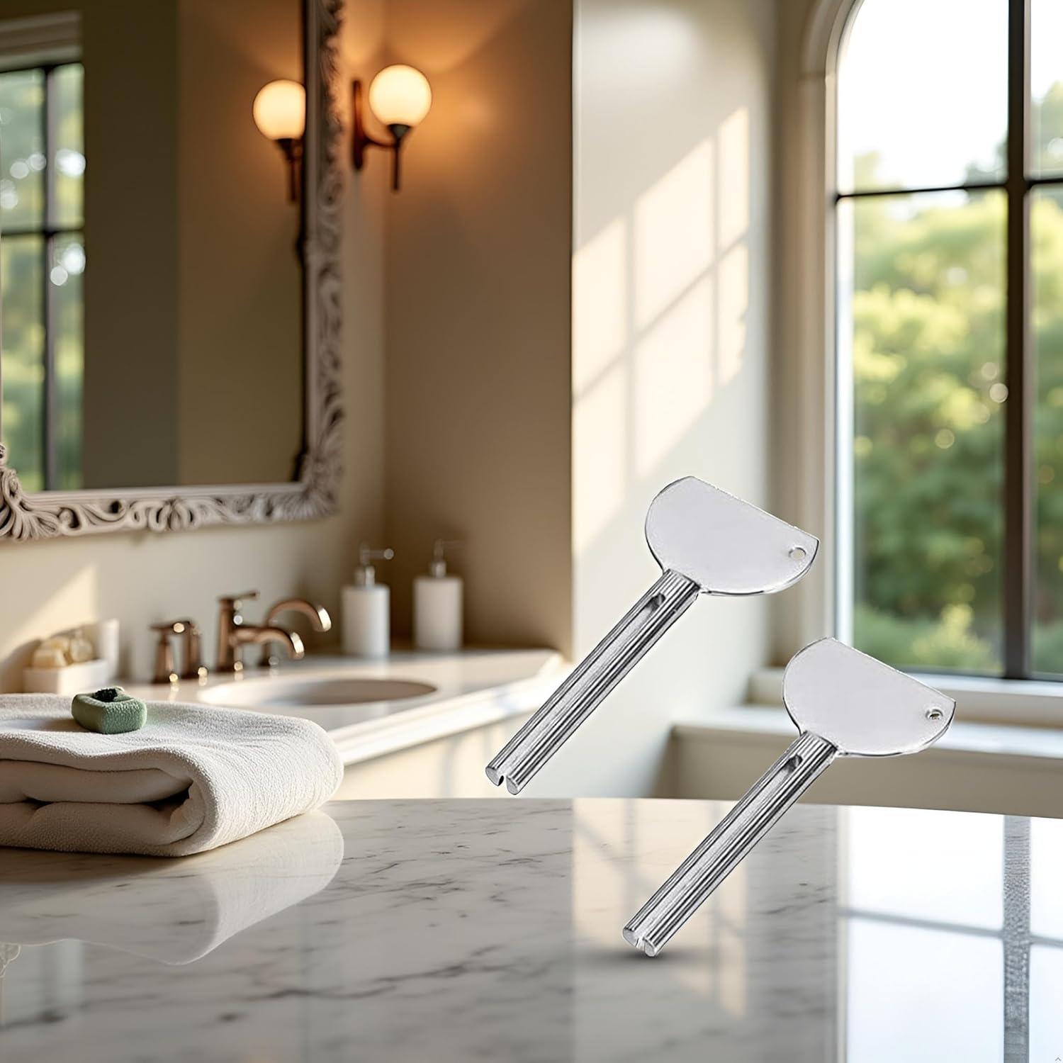 Juego de 2 Llaves de Acero Inoxidable para Exprimir Tubos