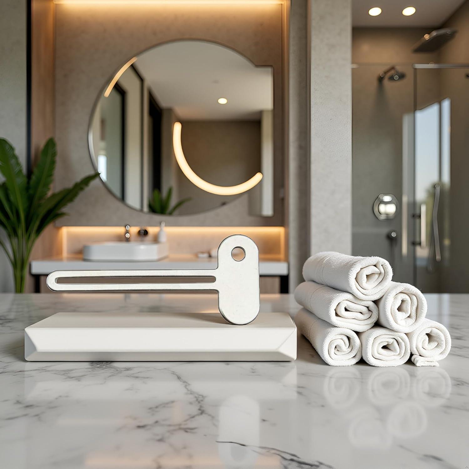 Exprimidor de Pasta de Dientes Manual Acero Inoxidable Pxiryanlow