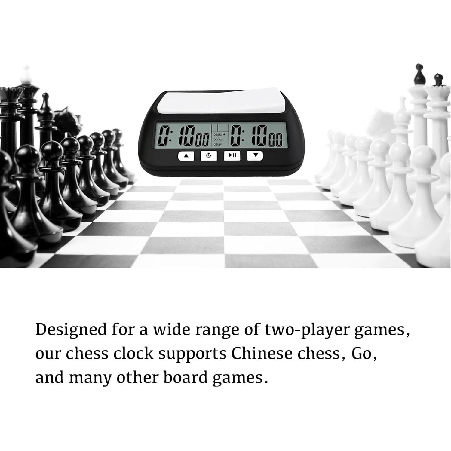 Reloj de Ajedrez Digital WQV RXZER40 Portátil Multifuncional