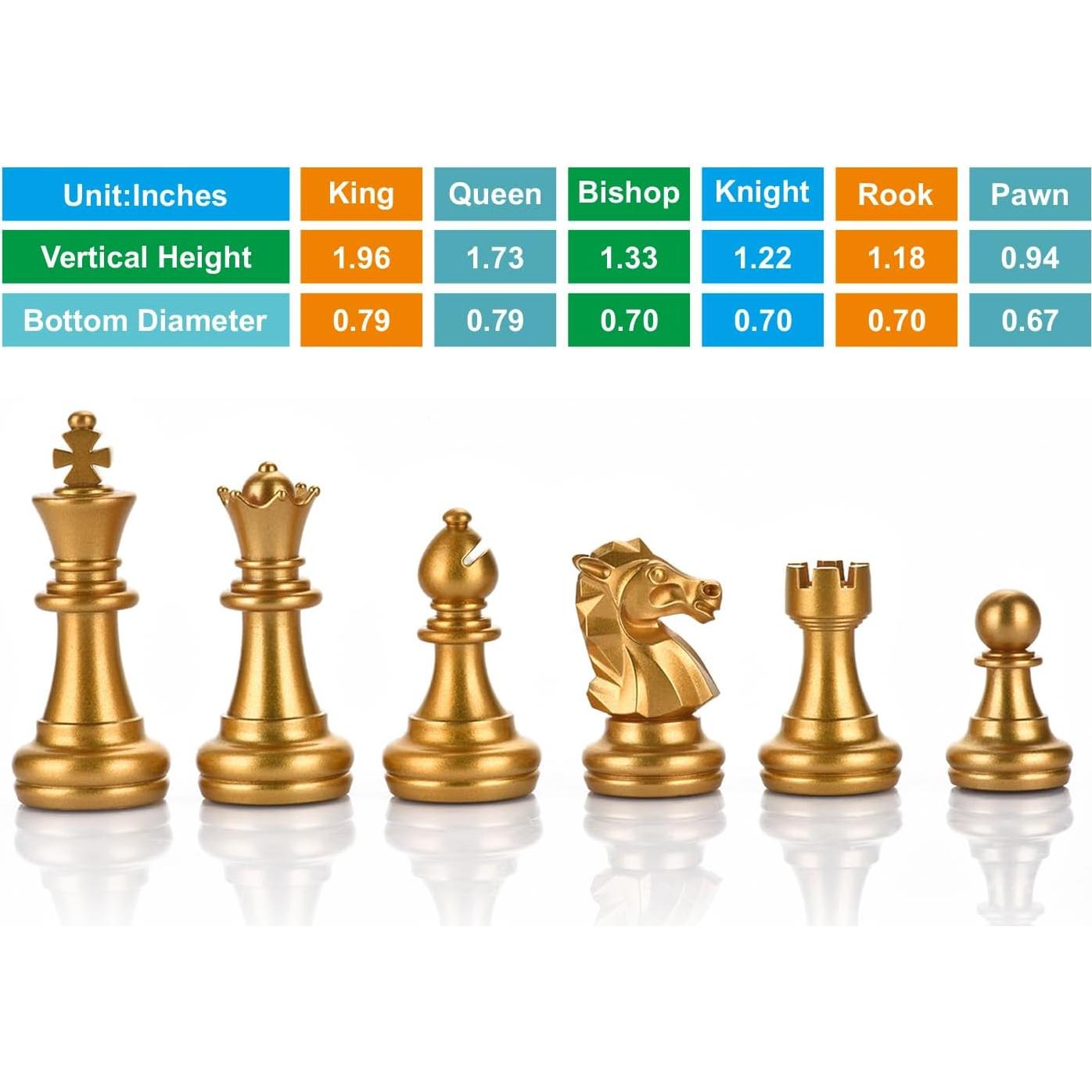 Juego de Piezas de Ajedrez QuadPro - Reemplazo Magnético 32 Piezas