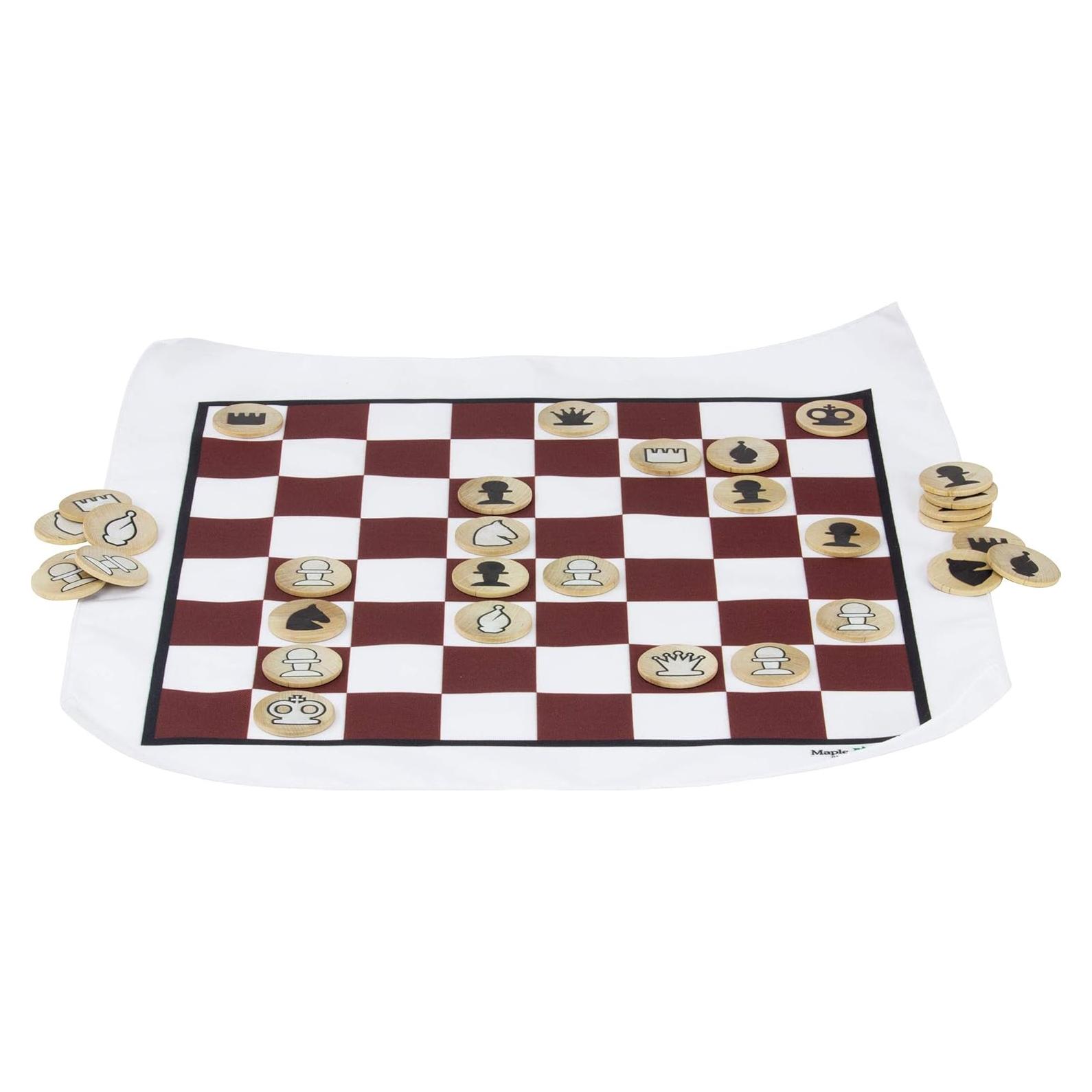 Juego de Ajedrez Portátil Maple Landmark - 32 Piezas