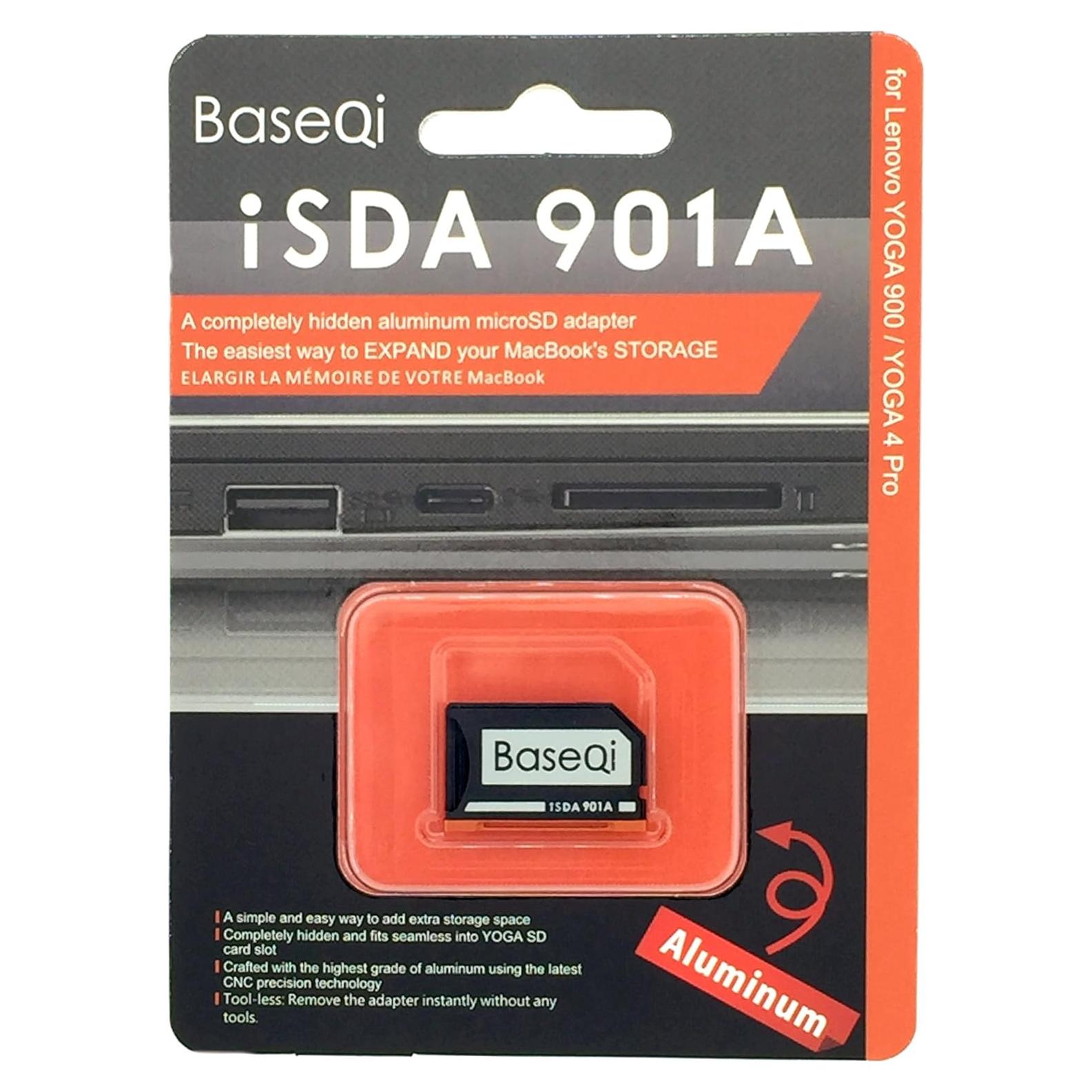 Adaptador MicroSD BaseQi para Lenovo Yoga 900/710 - Aluminio