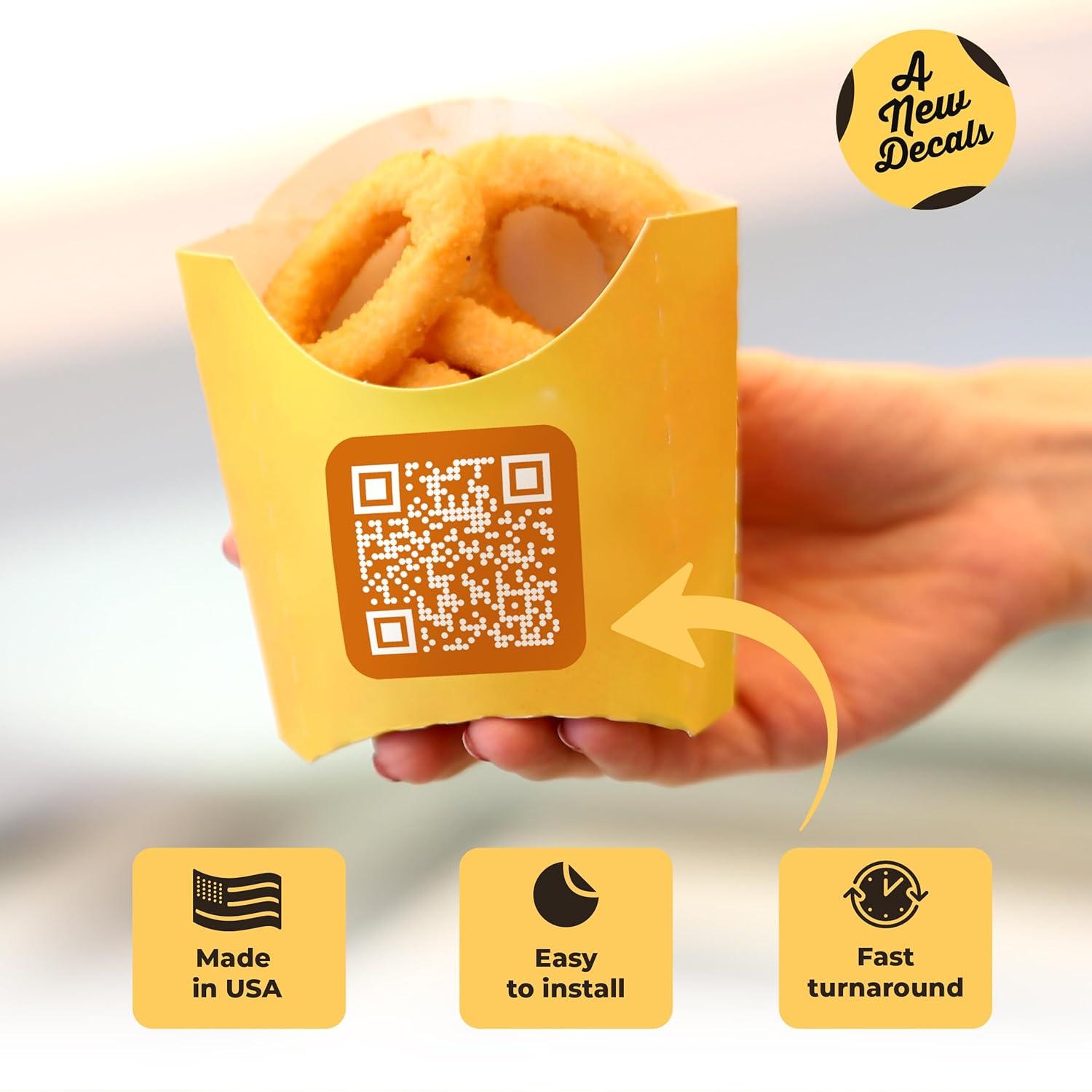 Etiqueta de Código QR Personalizada AnewDecals - Alta Resolución