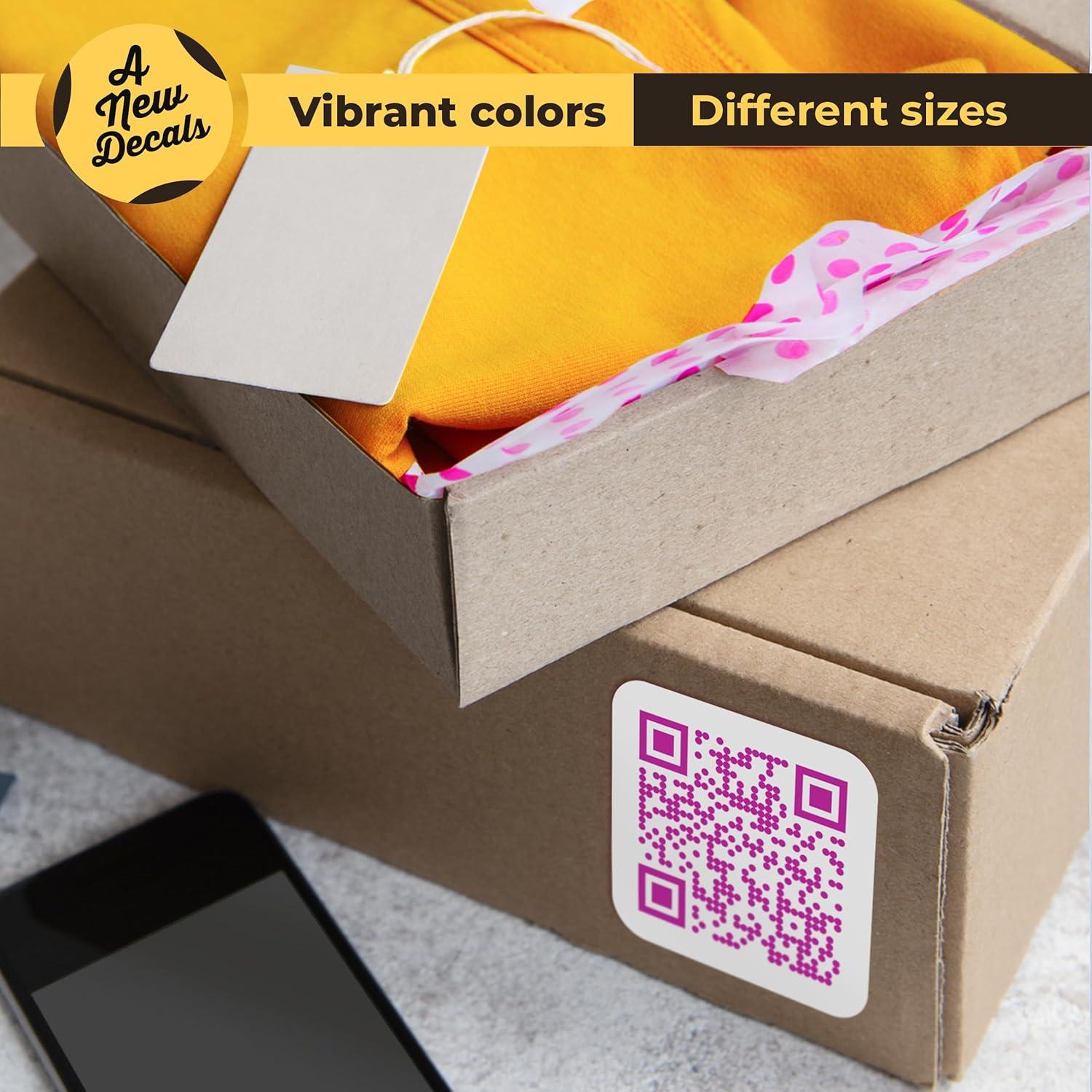 Etiqueta de Código QR Personalizada AnewDecals - Alta Resolución