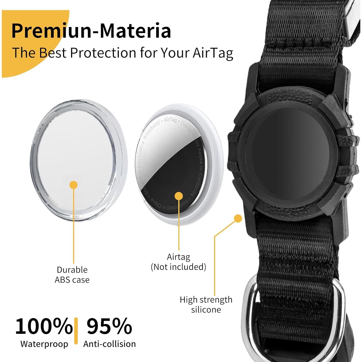 Collar para Perros Pepisk M Azul con Luz LED y Código QR