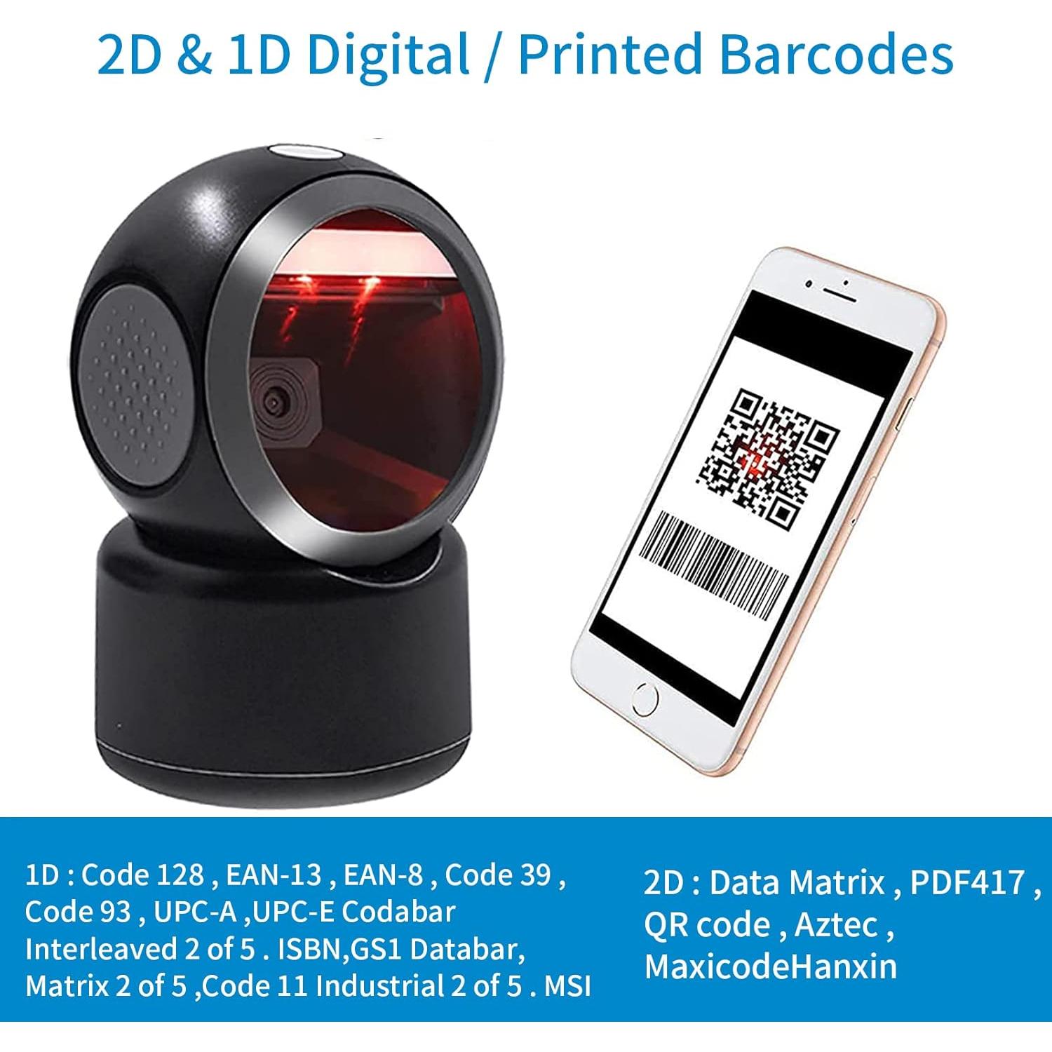 Escáner de Códigos de Barras 2D USB Symcode Automático