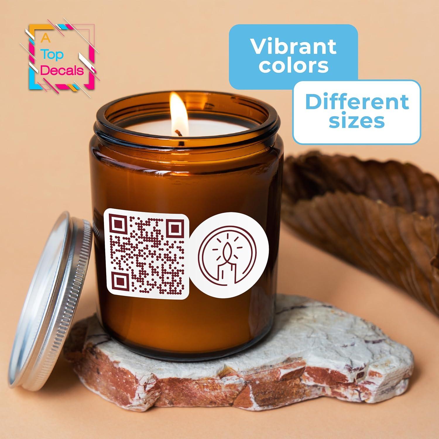 Etiquetas de Código QR Personalizadas A TOP DESIGN - Resistentes UV