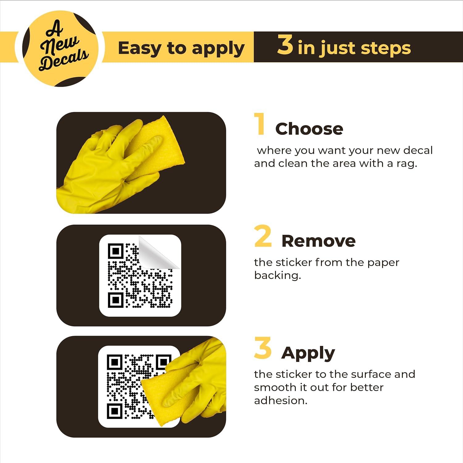 Etiquetas de Código QR Personalizadas AnewDecals - Vinilo Premium