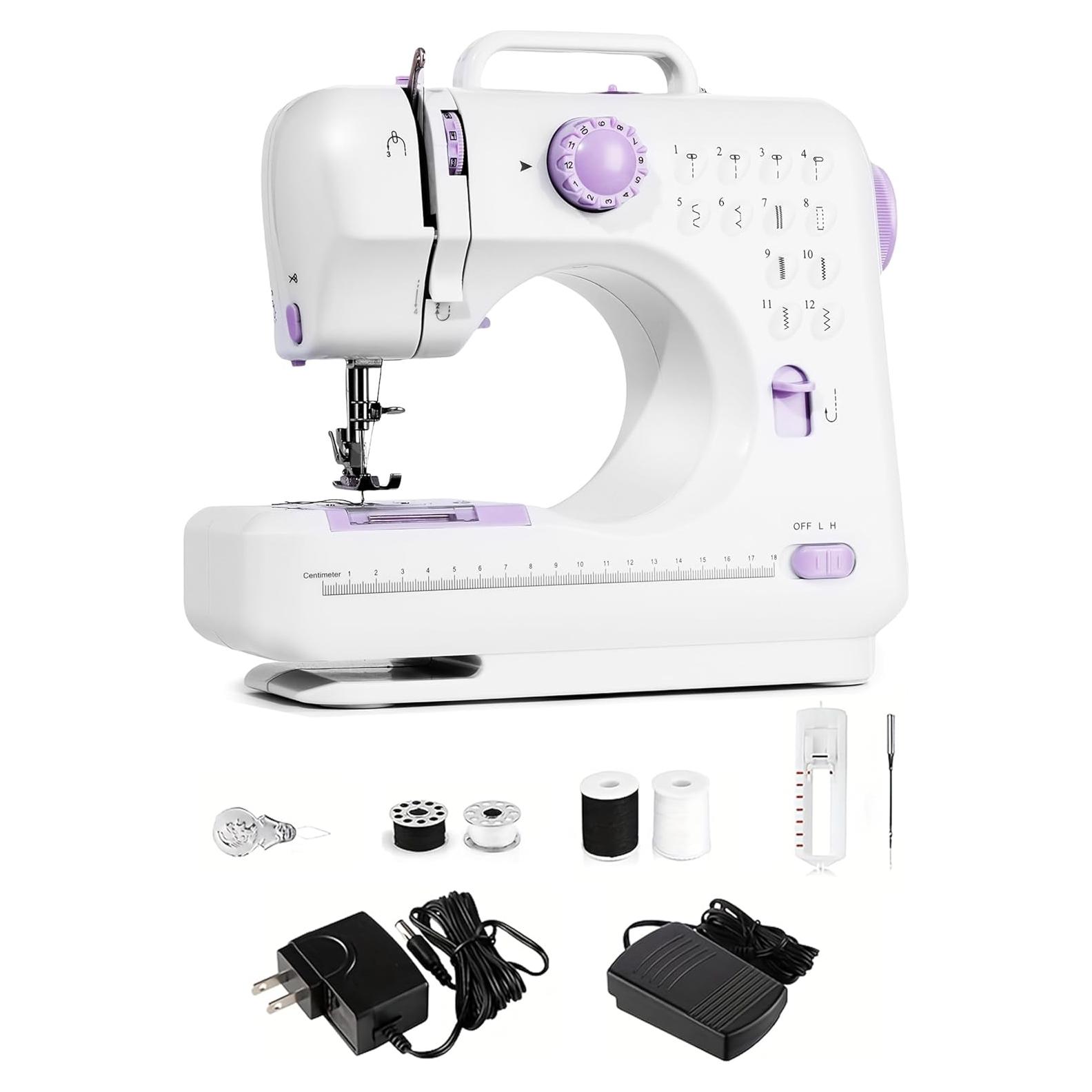 Máquina de Coser Eléctrica Portátil LoMoTive LMT-frj púrpura