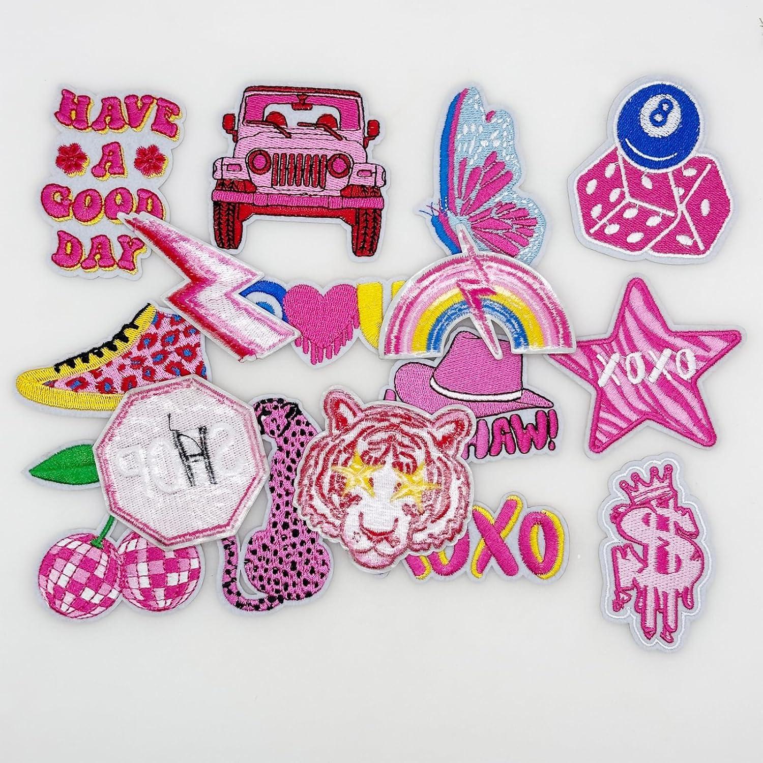 Kit 16 Parches Termoadhesivos Bordados Attuslla para Ropa