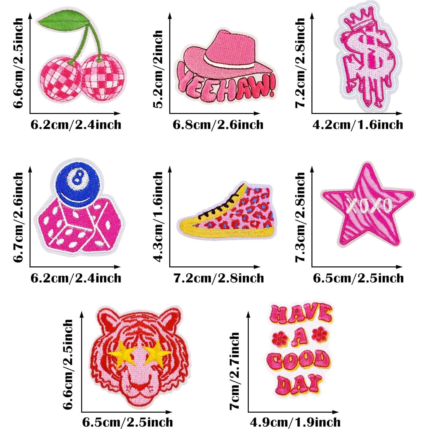 Kit 16 Parches Termoadhesivos Bordados Attuslla para Ropa