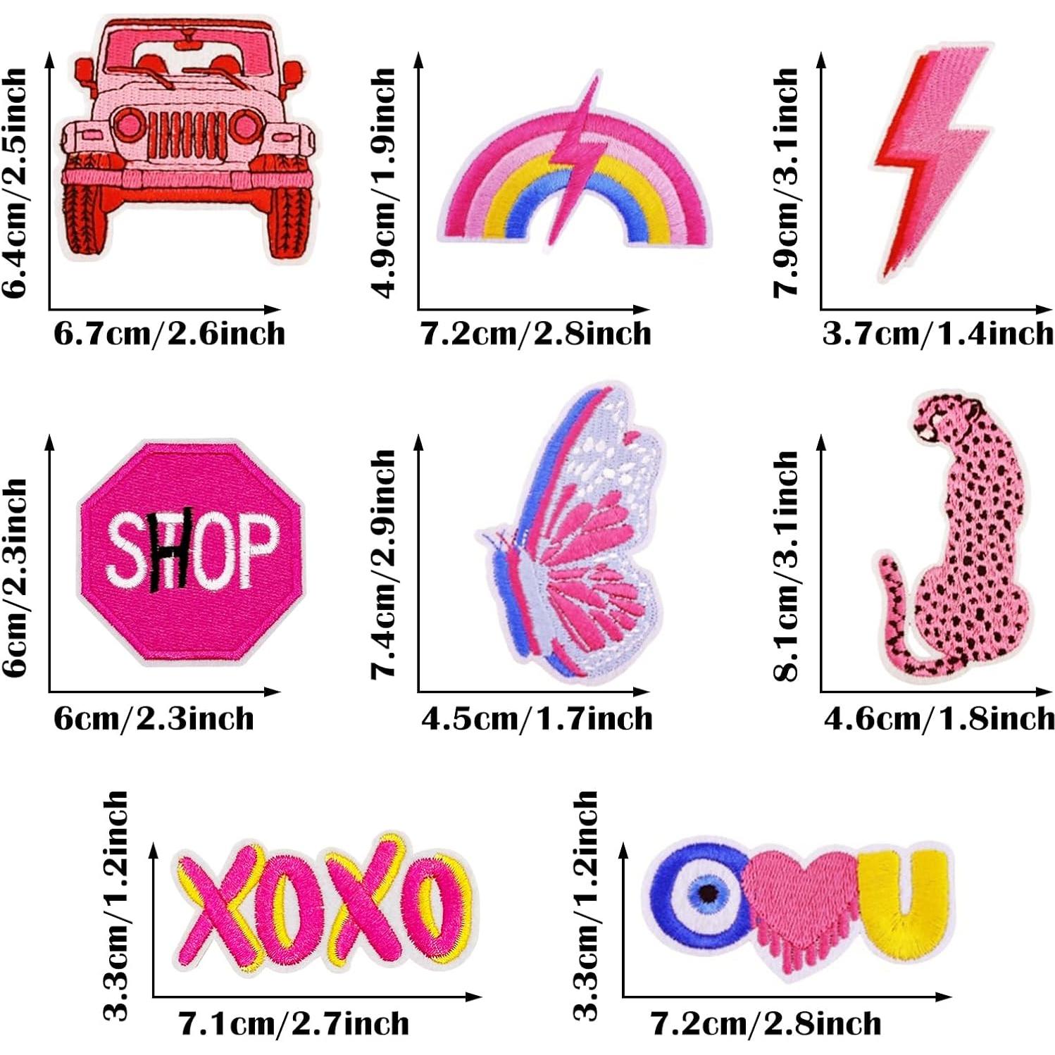 Kit 16 Parches Termoadhesivos Bordados Attuslla para Ropa