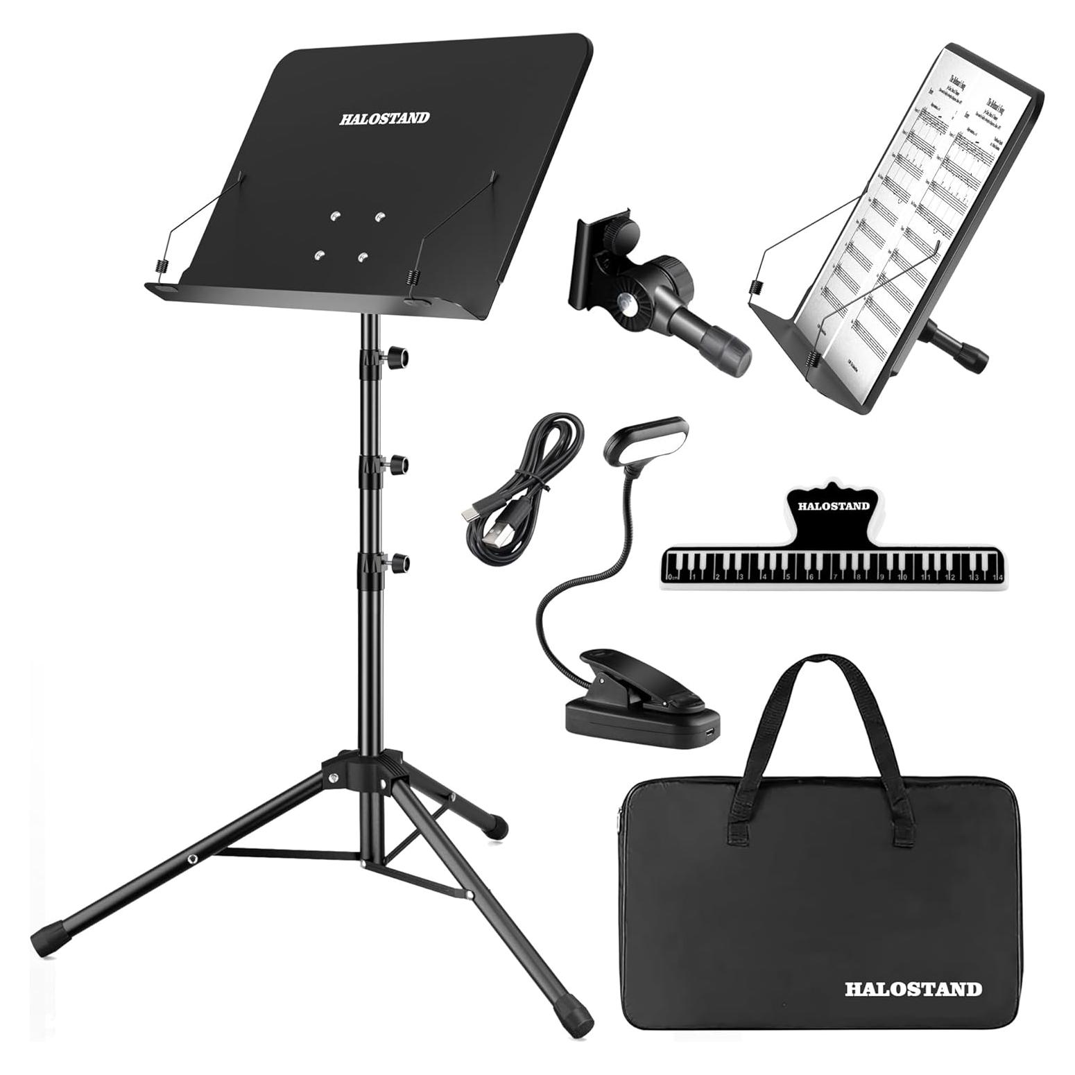 Soporte de Partituras 5 en 1 Halostand Ajustable 60-150 cm