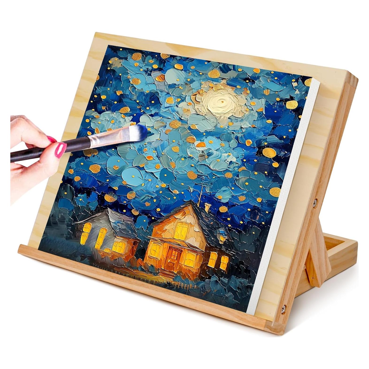 Caballete de Mesa DRAWLEX de Madera Ajustable 35x29 cm