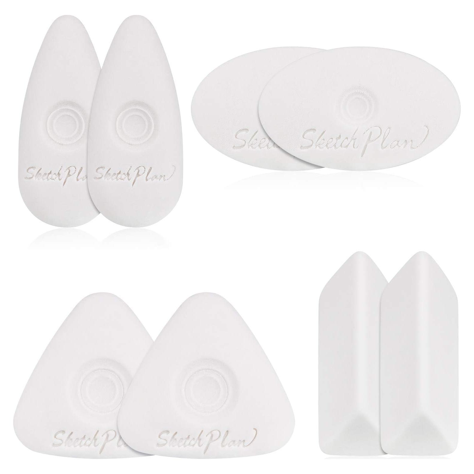 Gomas de borrar Outus en forma de cubo y óvalo - 8 unidades