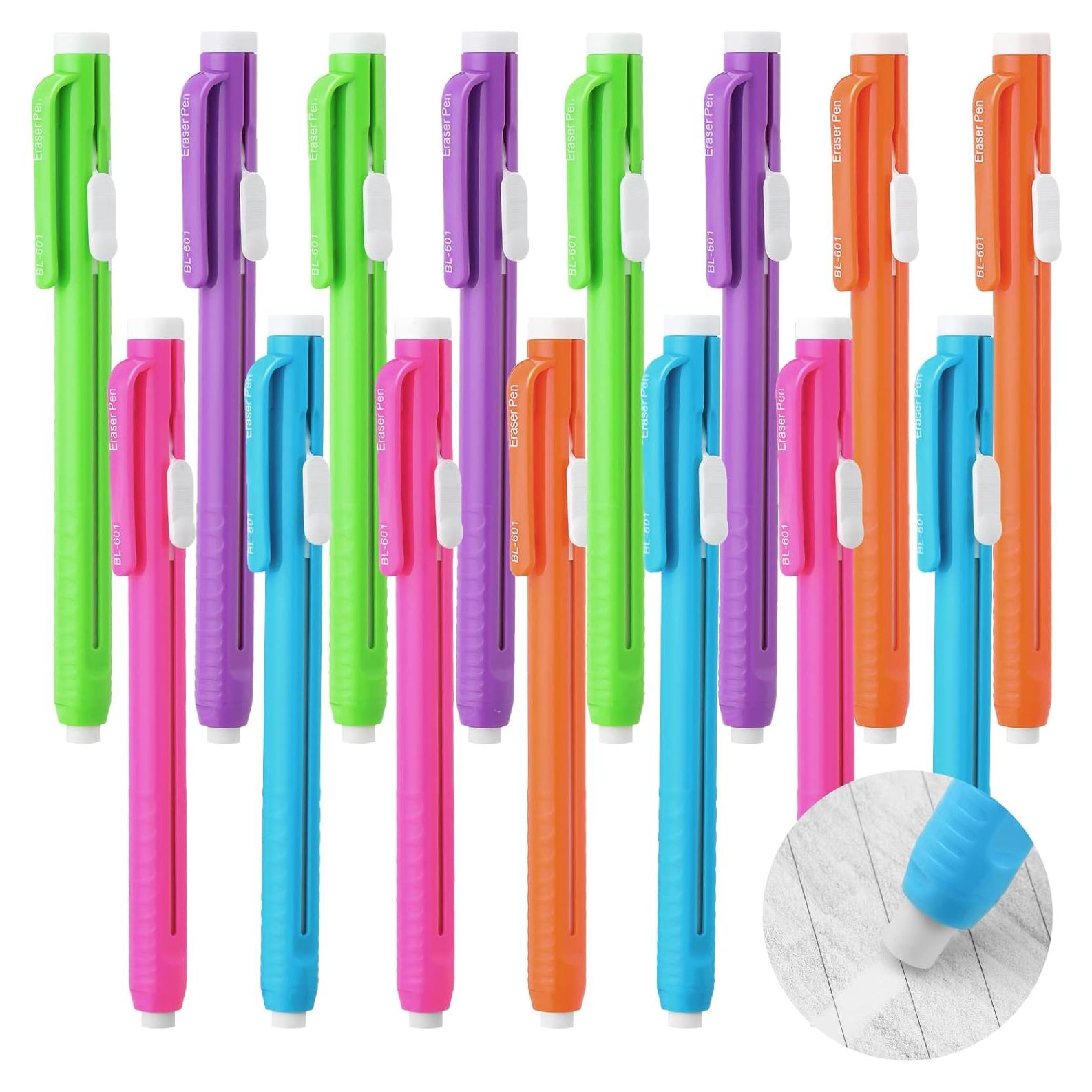 Gomas de Borrar Retráctiles Teling 30 Pcs Multicolor