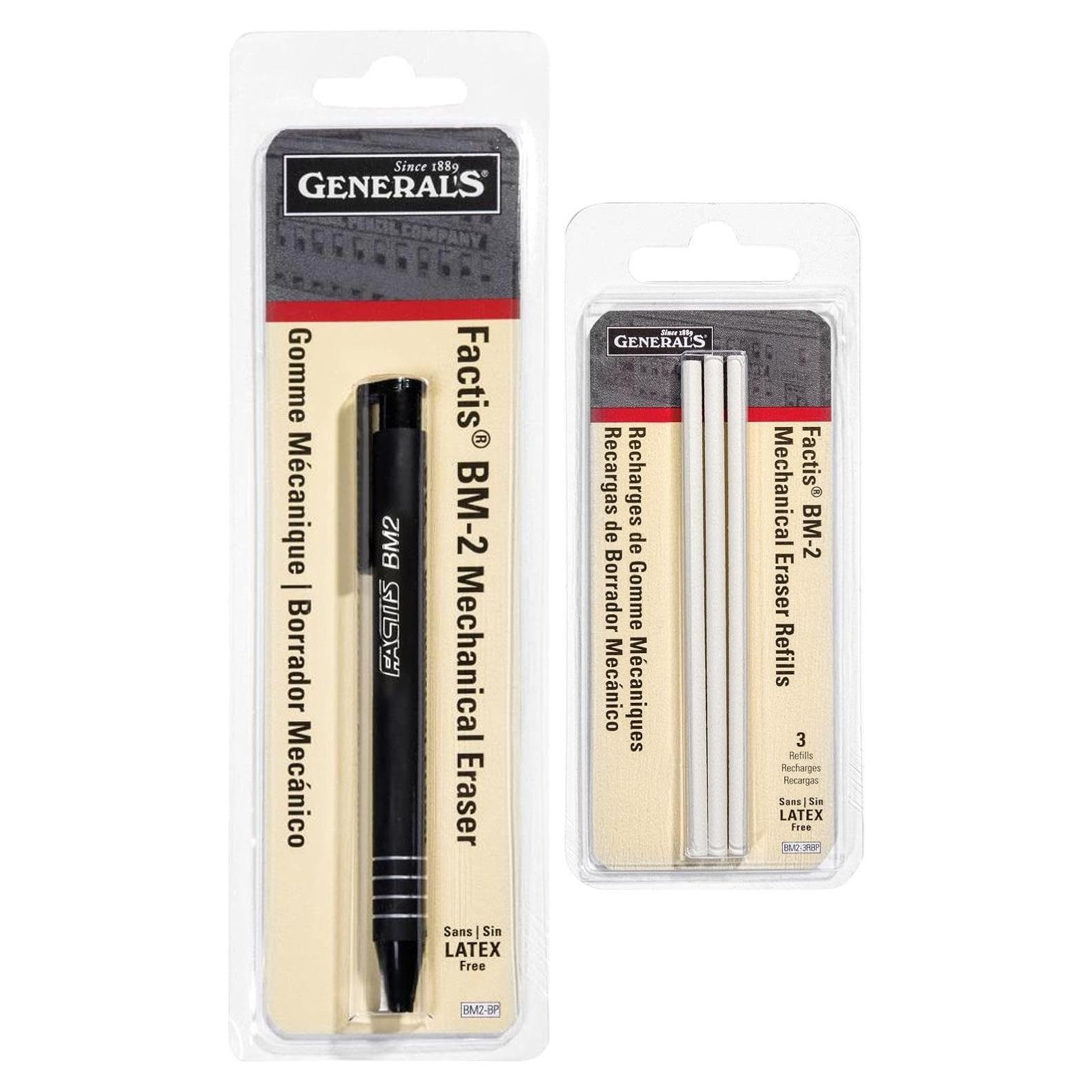 Lápiz Mecánico General GPBM2-BP + Recargas Goma Factis