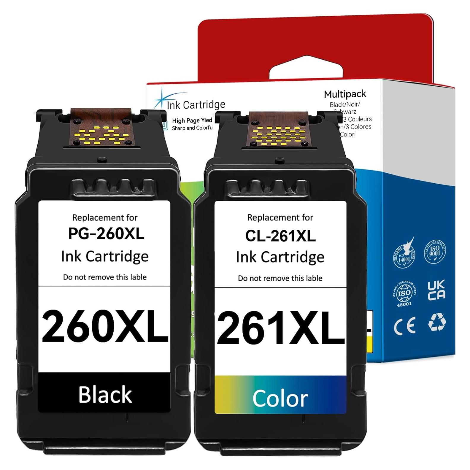 Cartuchos de tinta compatibles Canon 260XL 261XL InkPlore