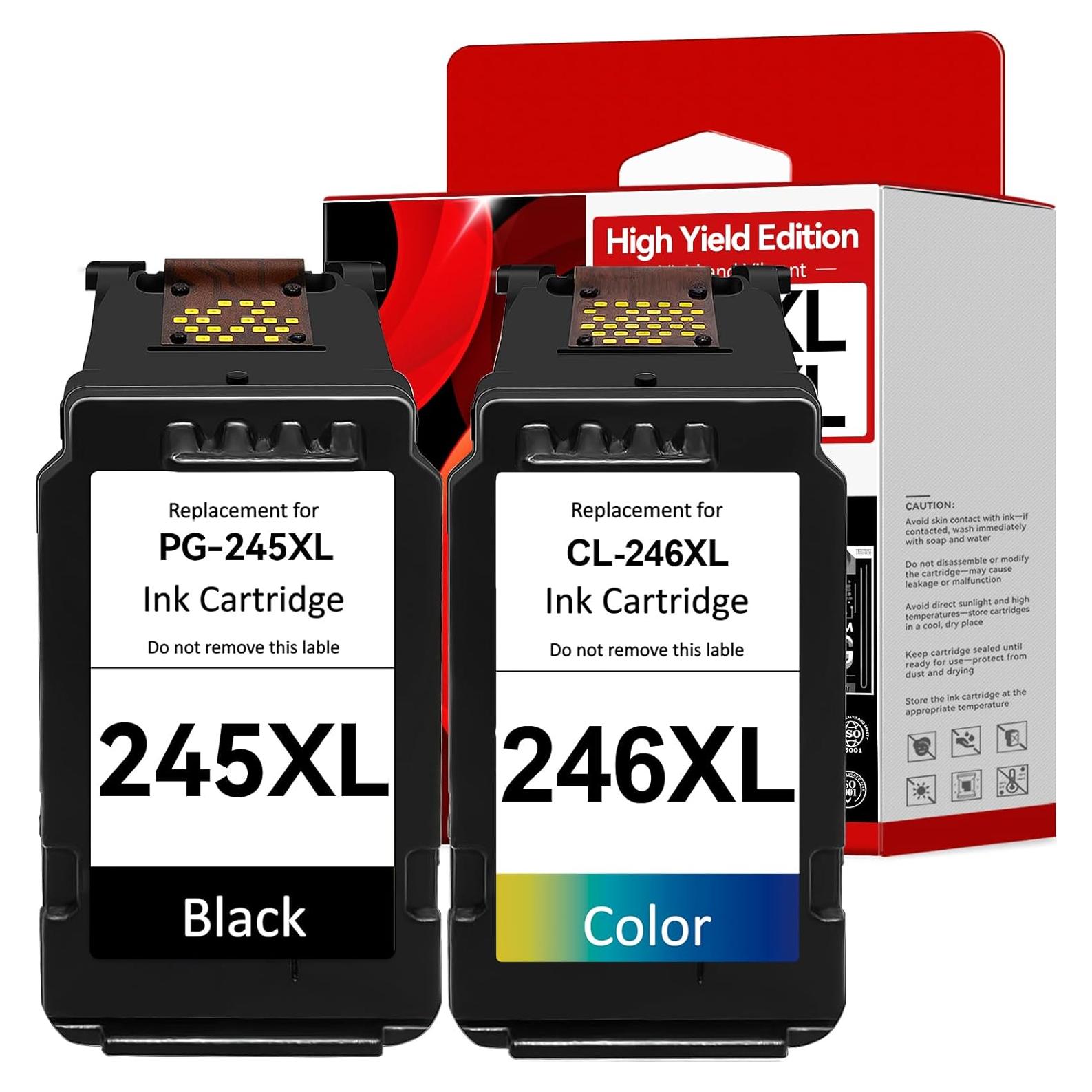 Cartuchos de tinta 245XL 246XL InkPlore para Canon - Paquete 2 unidades