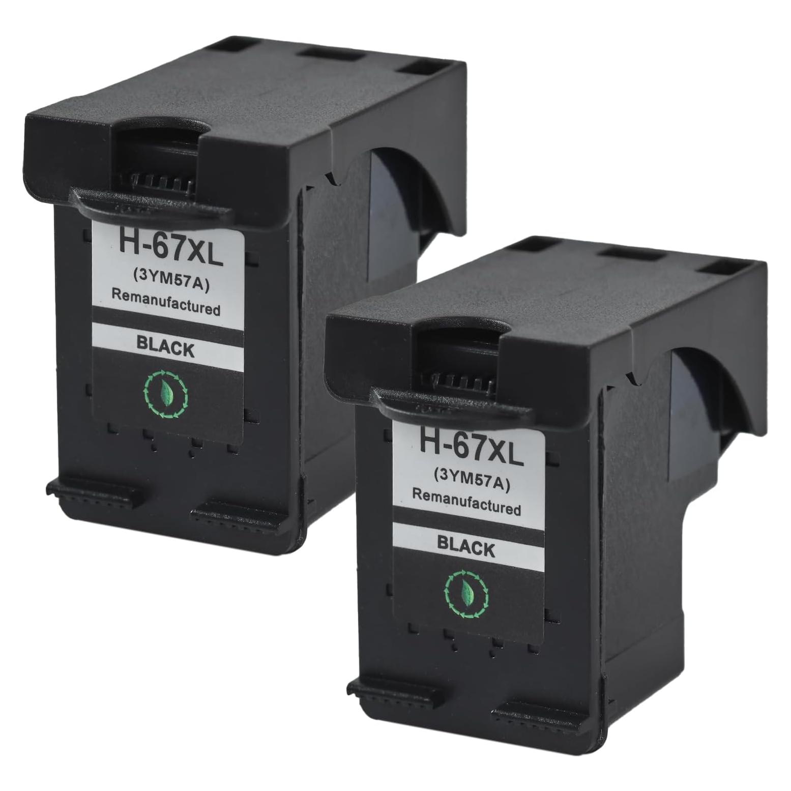 Cartucho de Tinta Negra 67XL Hothorse - Paquete de 2, 18ml