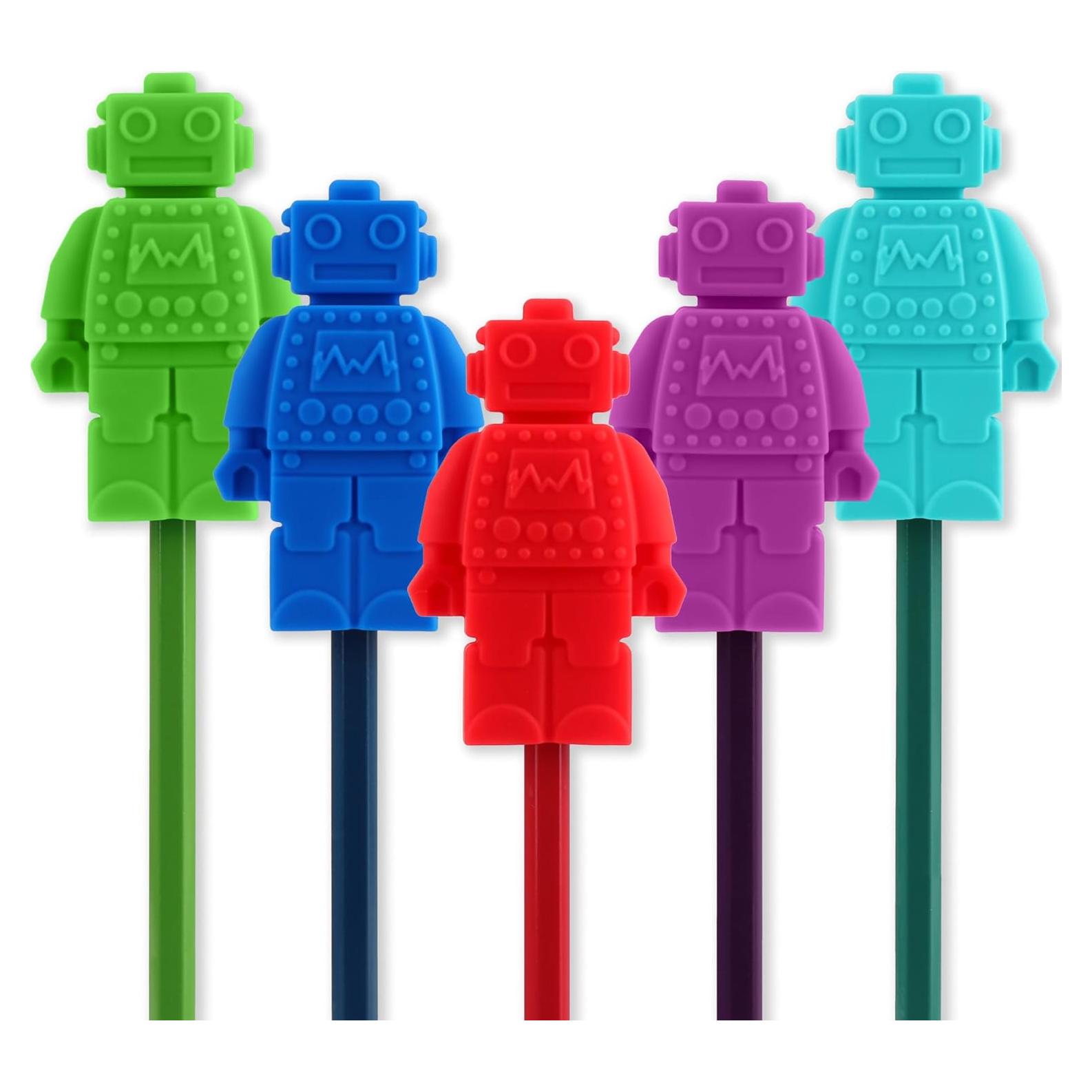 Toppers de Lápiz Sensoriales Kalovin - 5 Piezas de Silicona