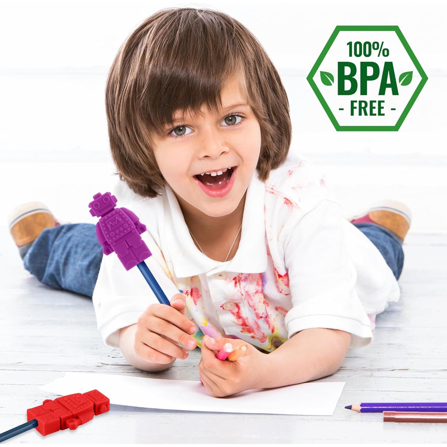 Toppers de Lápiz Sensoriales Kalovin - 5 Piezas de Silicona