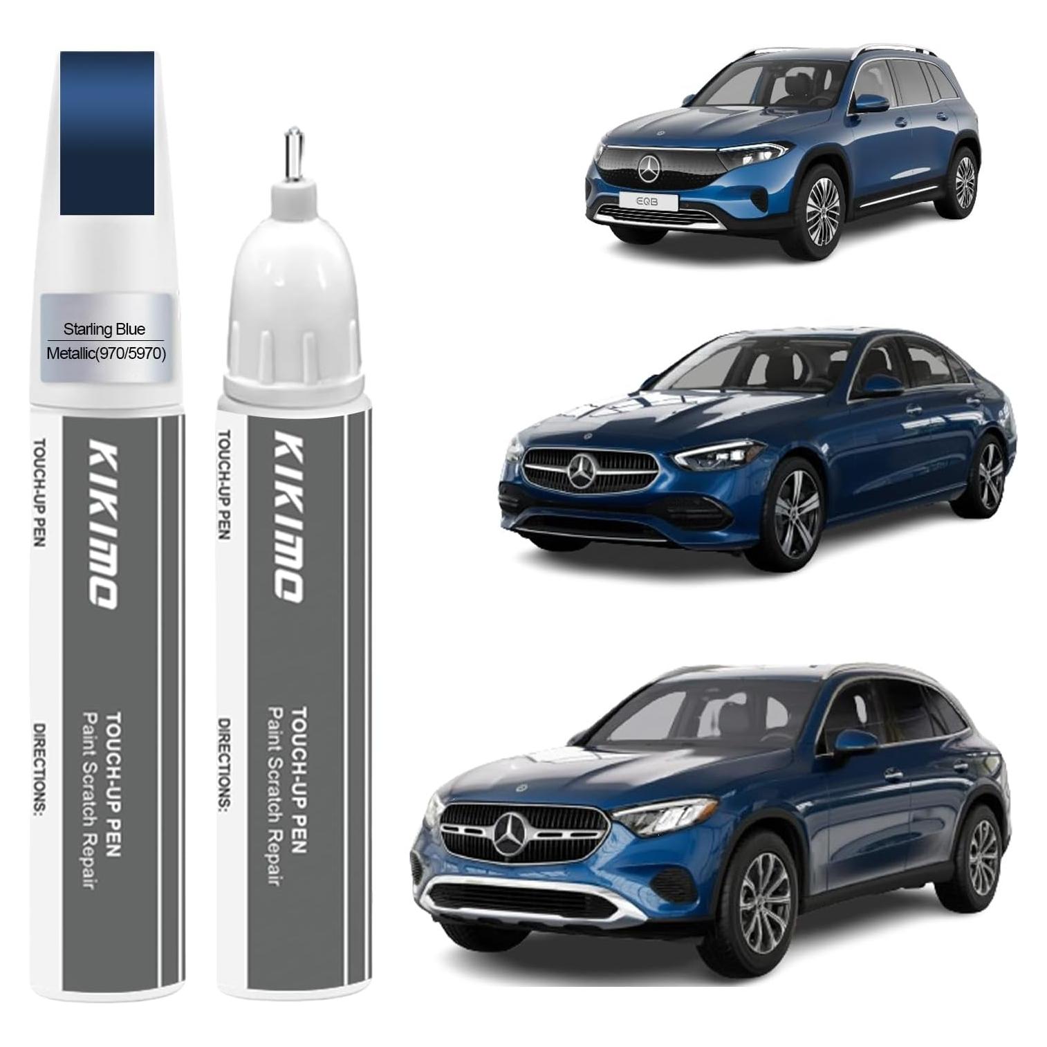 KIKIMO Pintura de Retoque para Mercedes-Benz Azul Metálico 12ml