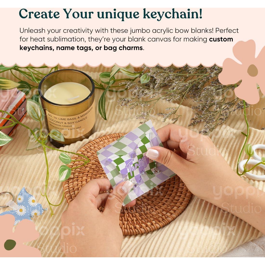 Plantillas de Acrílico YOPPIX 60 Pcs para Sublimación Mariposa