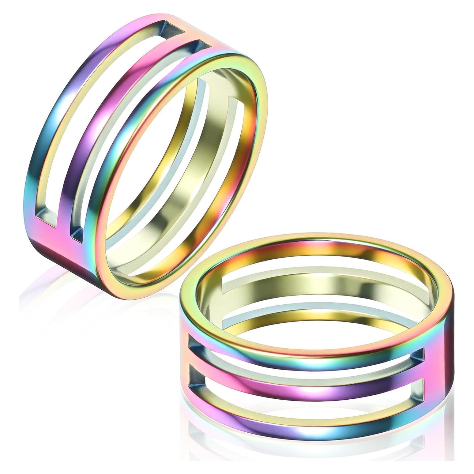 2 Abridores de Anillos de Salto Coloridos ZEYIYER Acero Inoxidable