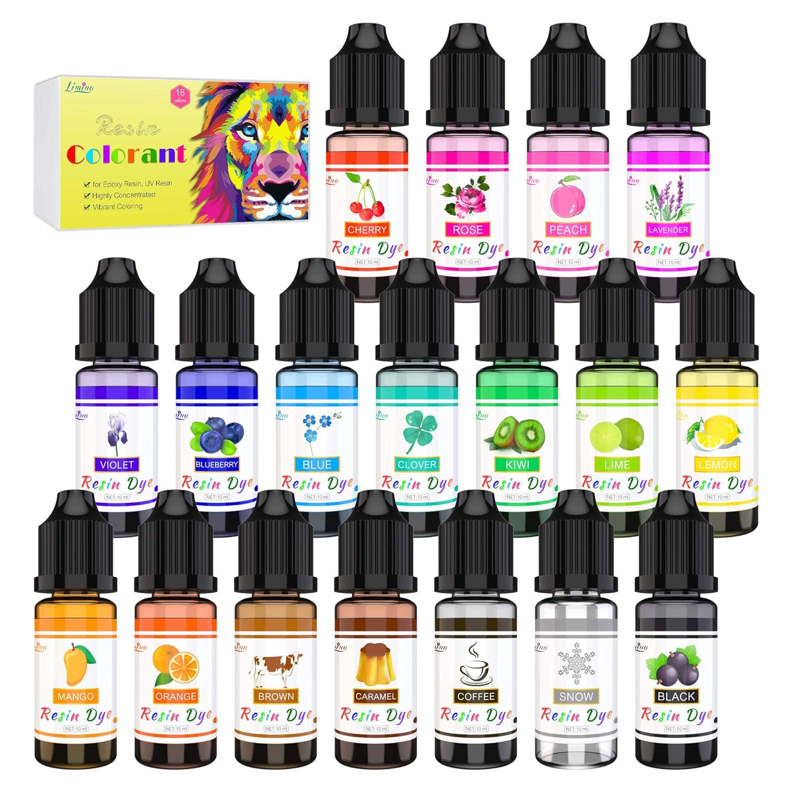 Pigmento Epóxico Limino - 18 Colores Tinte Líquido 10ml