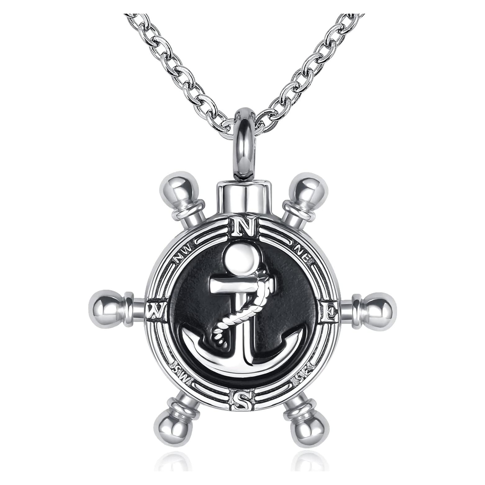 Collar Urna de Cremación Ancla YQSLIN para Cenizas 45 cm