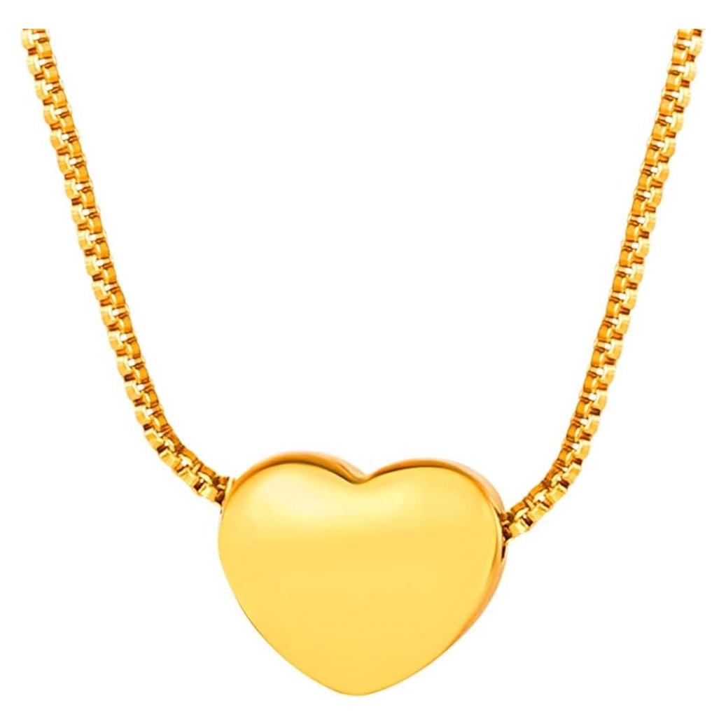 Collar Choker de Corazón U7 para Mujeres - Acero Inoxidable 18K